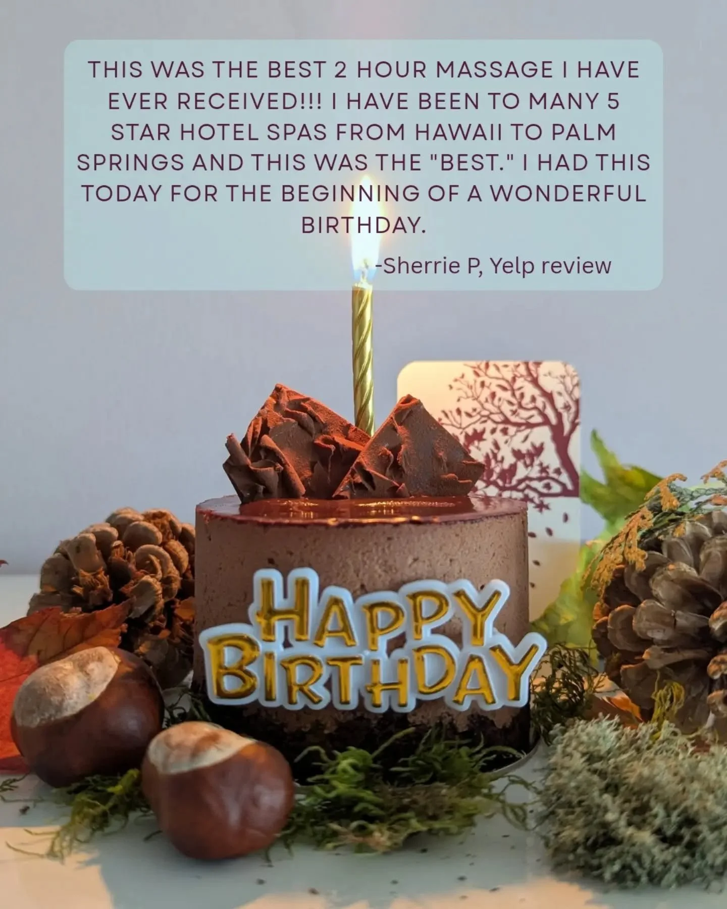 Did you know that Breathing Space Bodywork clients get a birthday discount? 

Yep! Existing clients get $50 off a RELAX, BREATHE or LET GO bodywork session during their birthday month. 

If you're signed up for the newsletter, you'll get reminders an