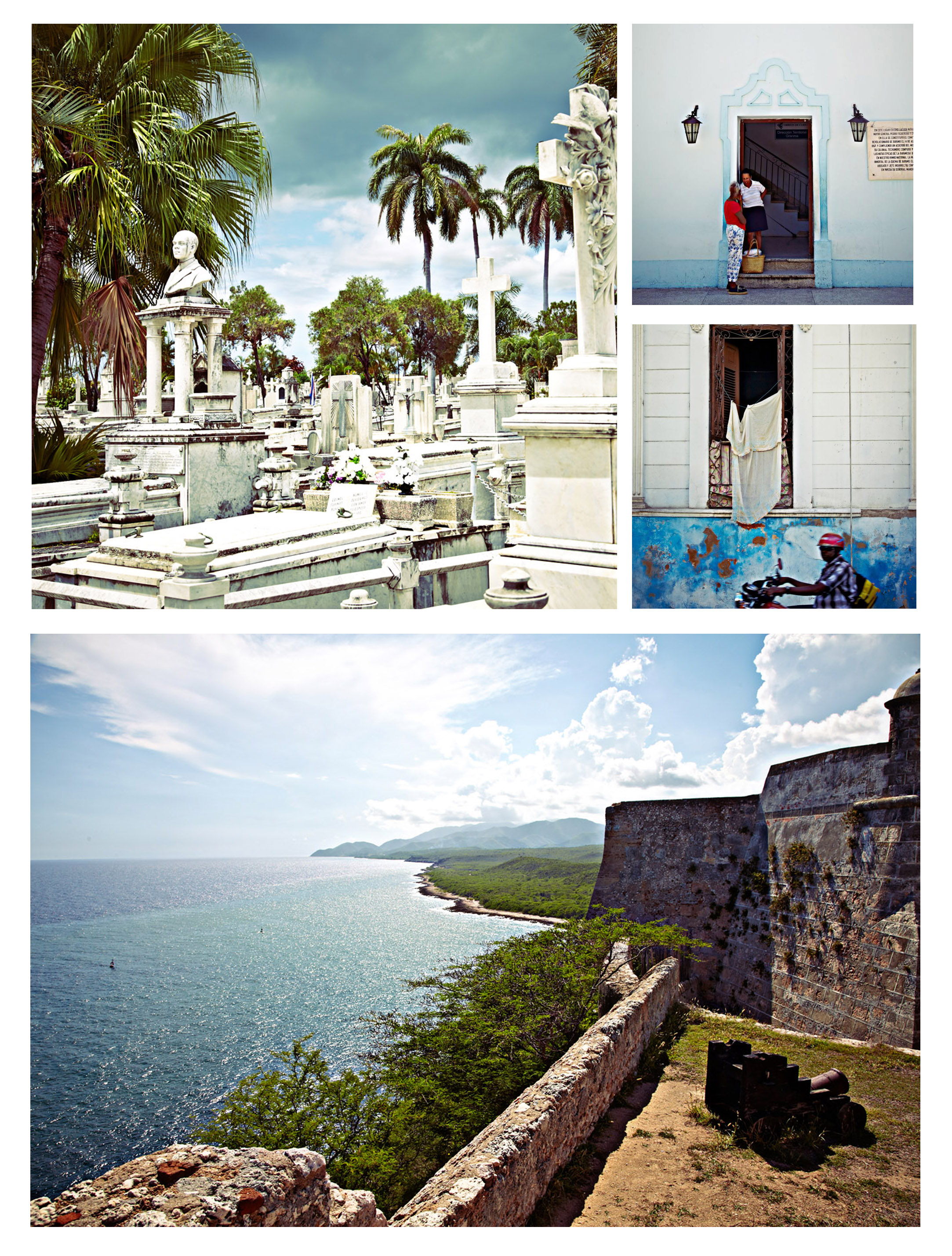 Scenes around Santiago de Cuba (top) Castillo El Morro (castle on the other side of the Havana harbor)