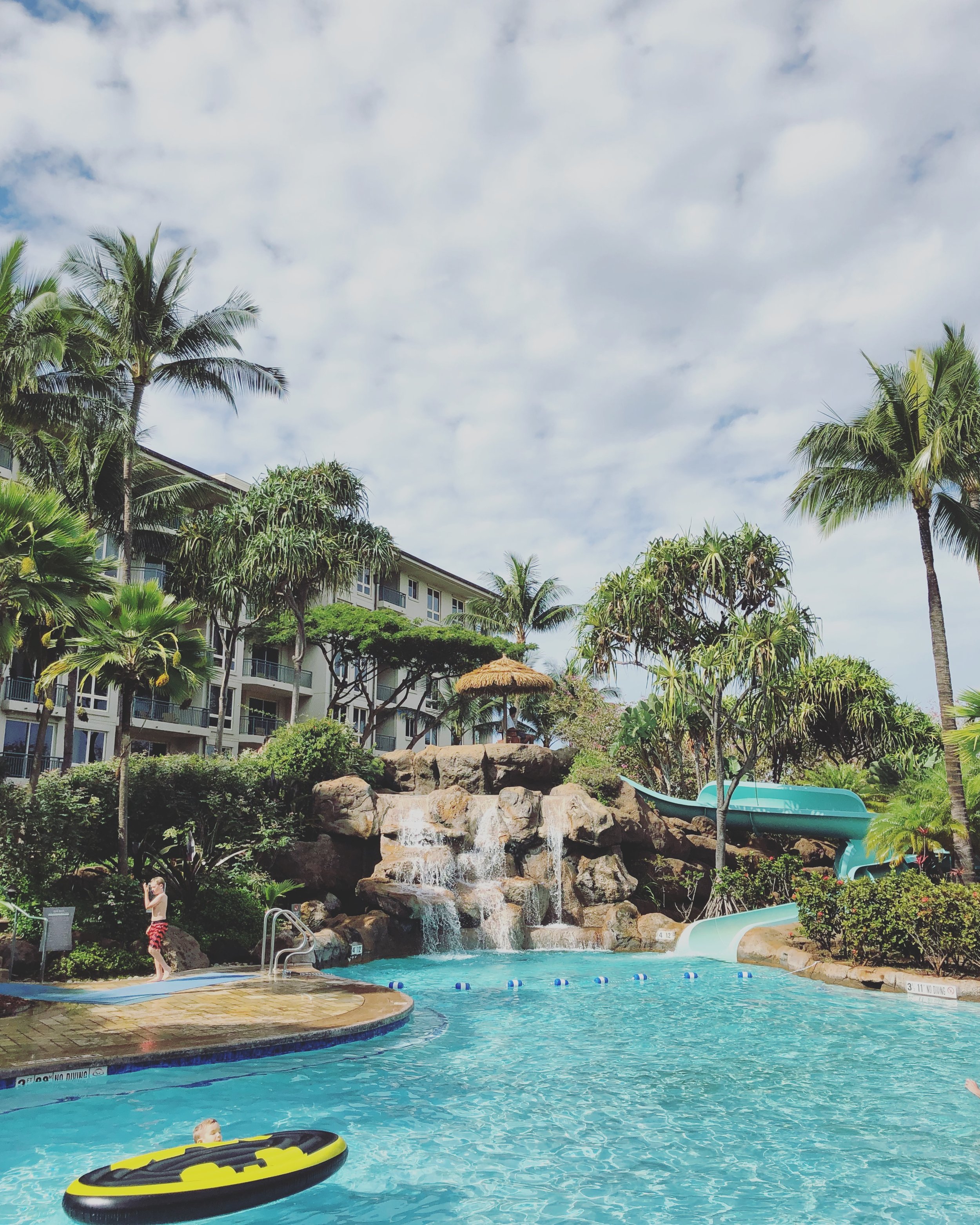 The resort's super fun, underused waterslide 