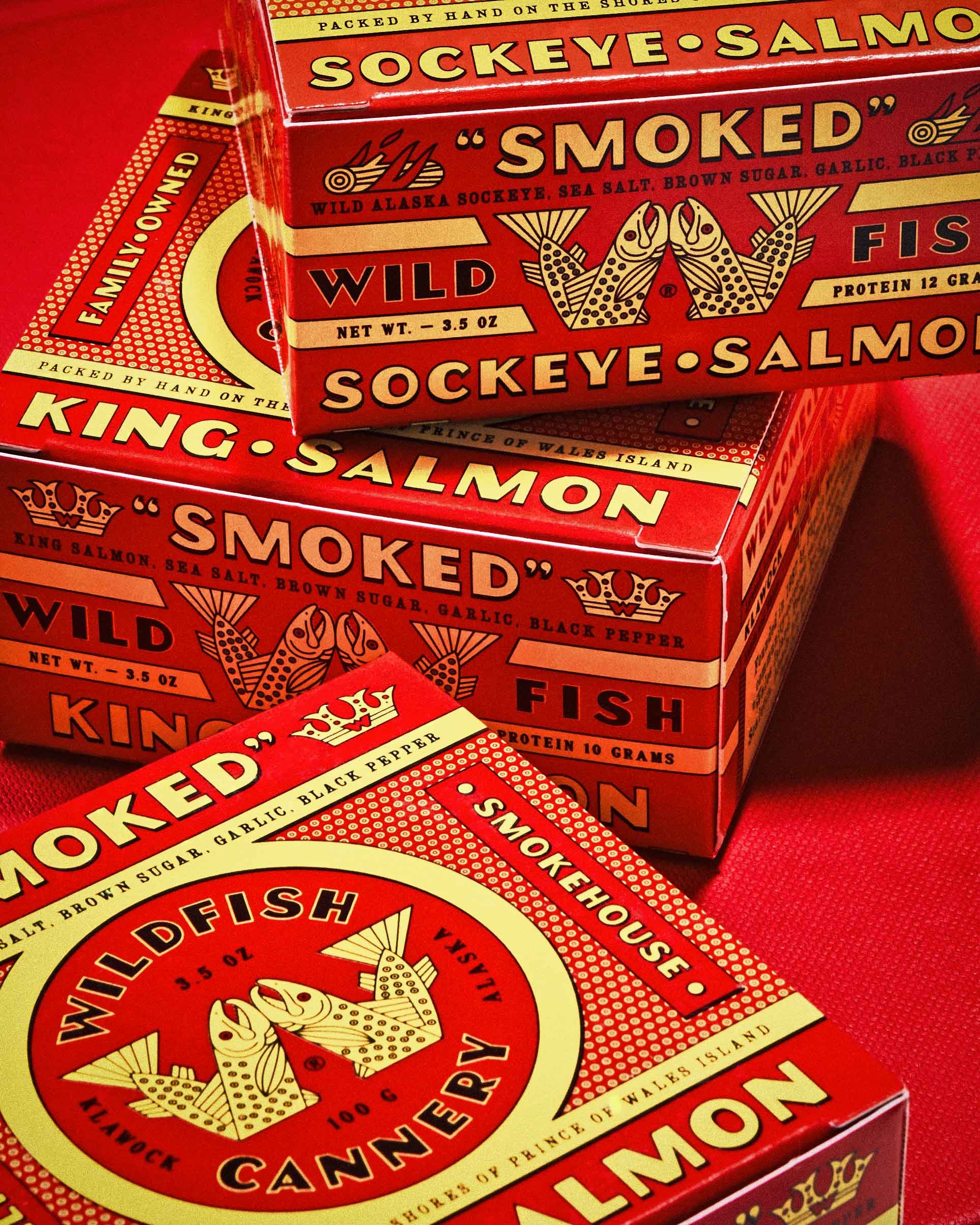 commercial food product photo tinned fish boxes / shot by commercial brand food photographer Ali Redmond