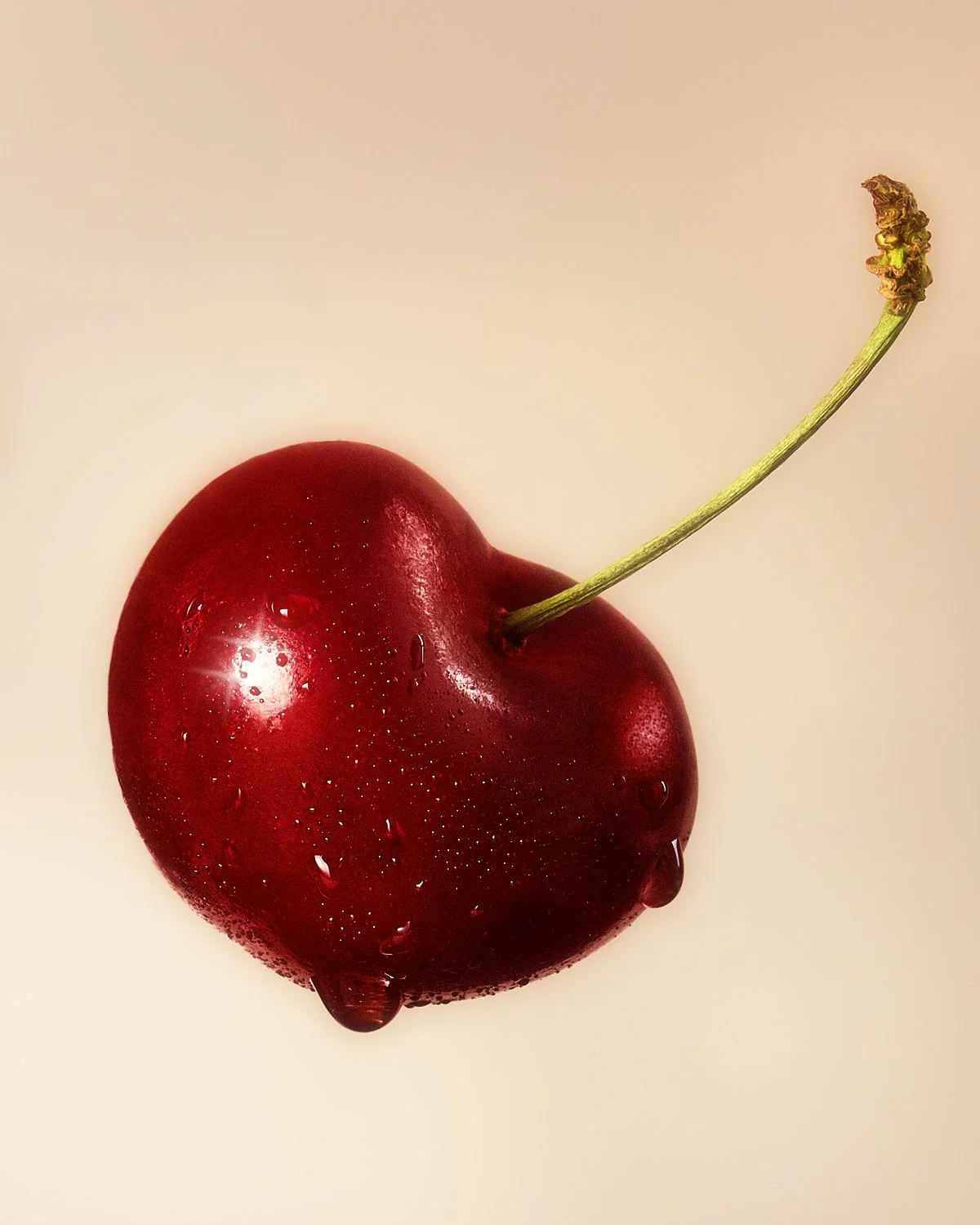 commercial food product photo cherry/ shot by commercial brand food photographer Ali Redmond
