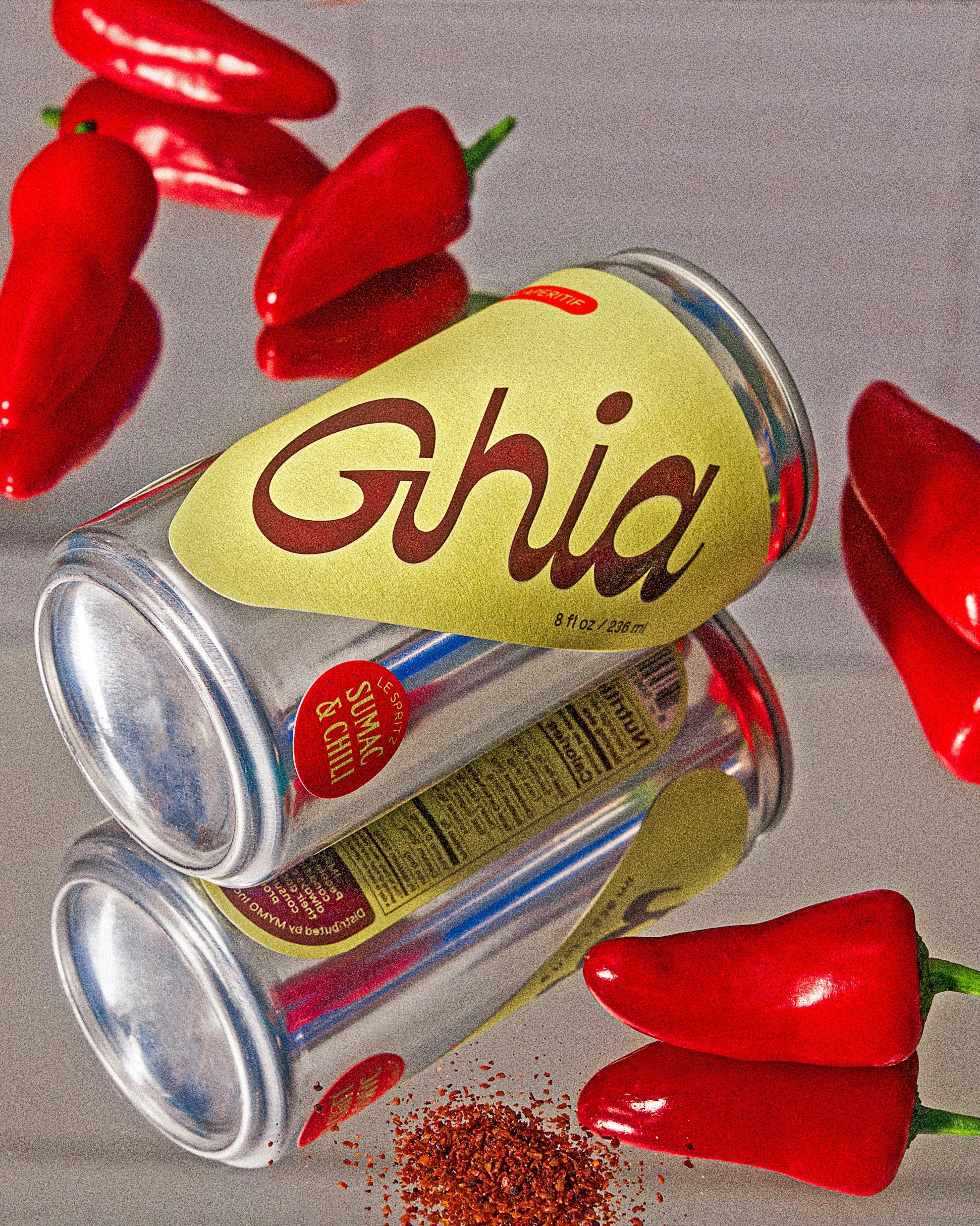 commercial beverage product photo hero shot can shot with flavor cues / shot by commercial brand food photographer Ali Redmond