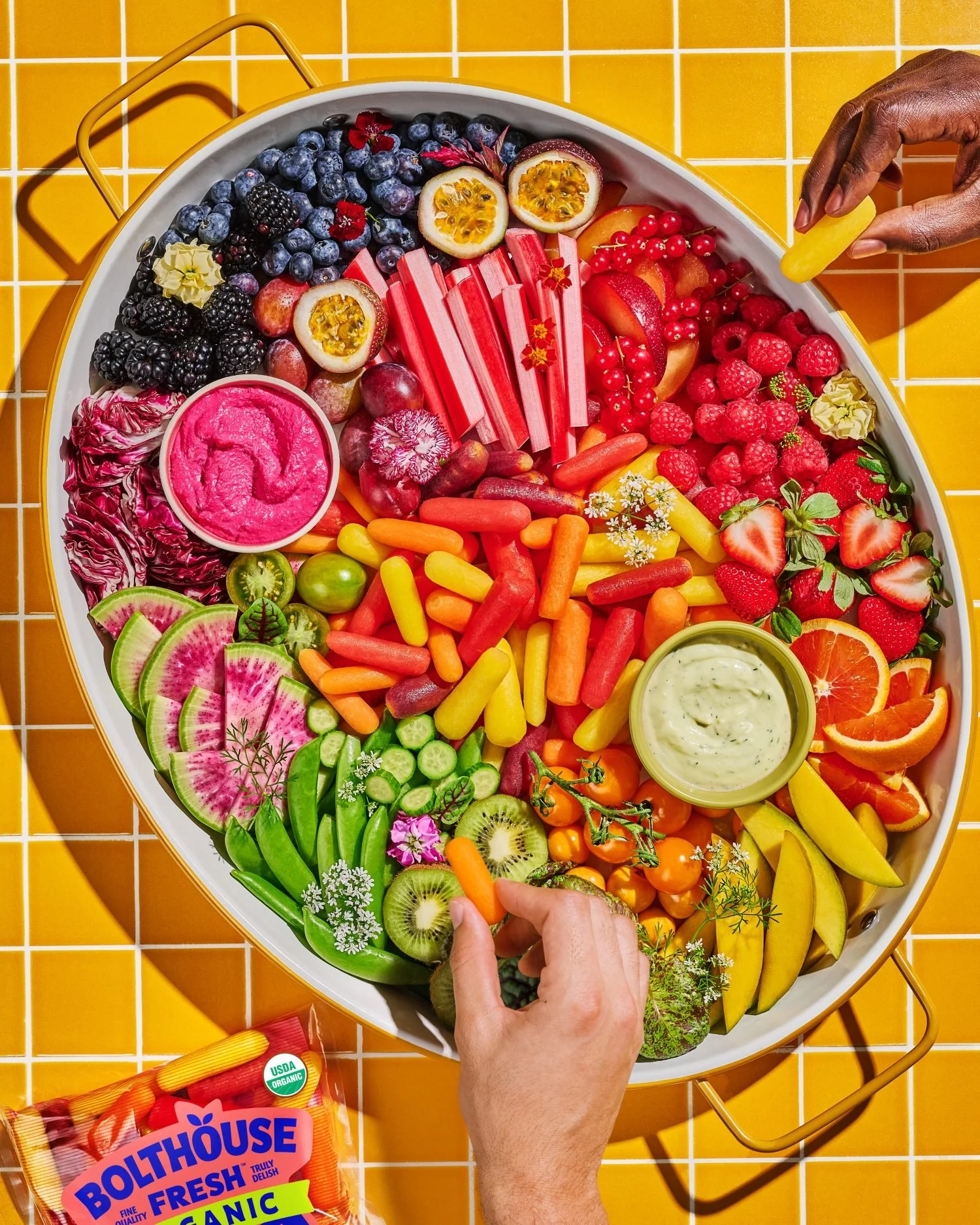 Commercial photography of fruit platter