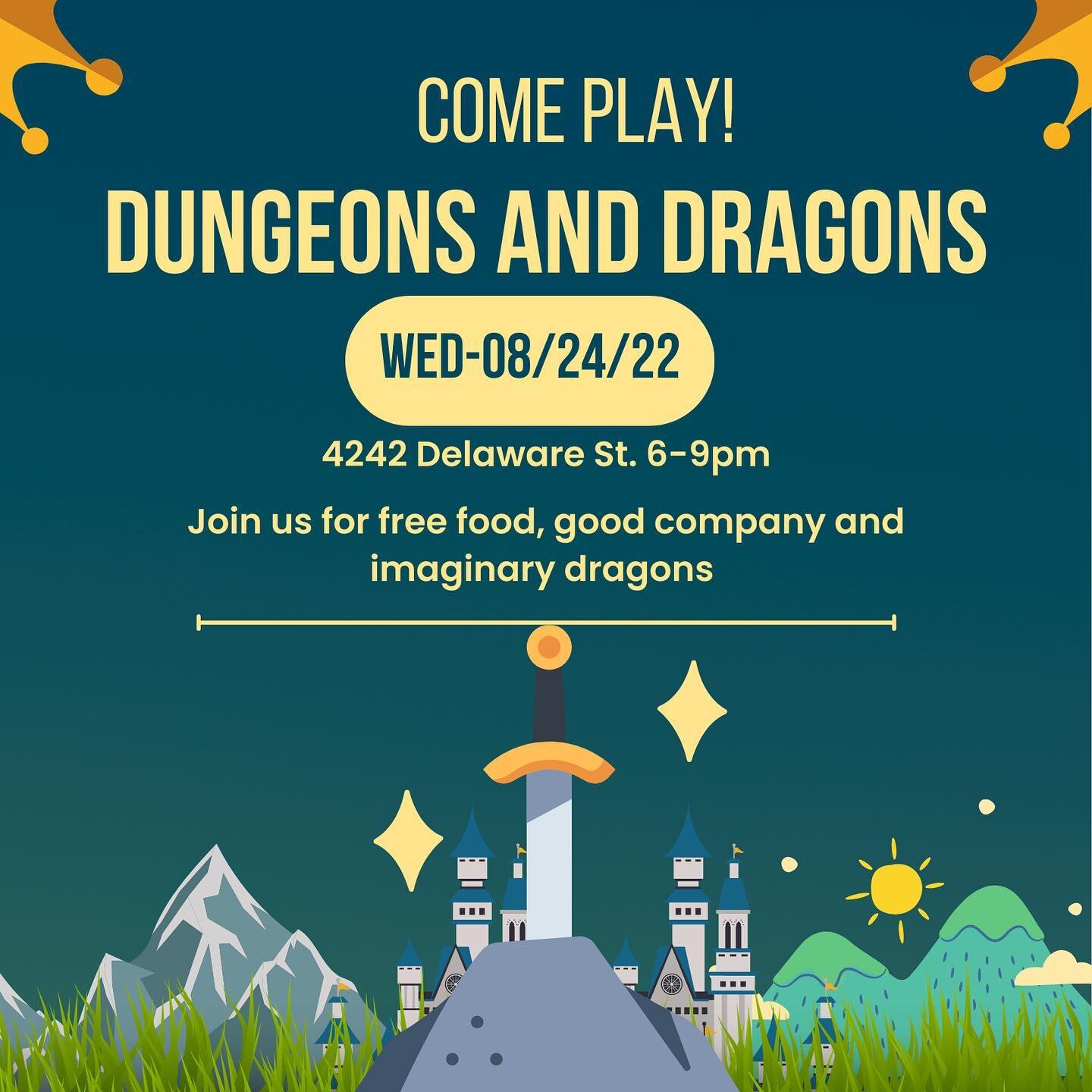 Ready for an adventure? TONIGHT!! Create your own character, roll the dice, and embark on an epic fantasy adventure with the Denver Pique D&amp;D group. We host Dungeons and Dragons once a month and you can join in the adventure any month you are fre