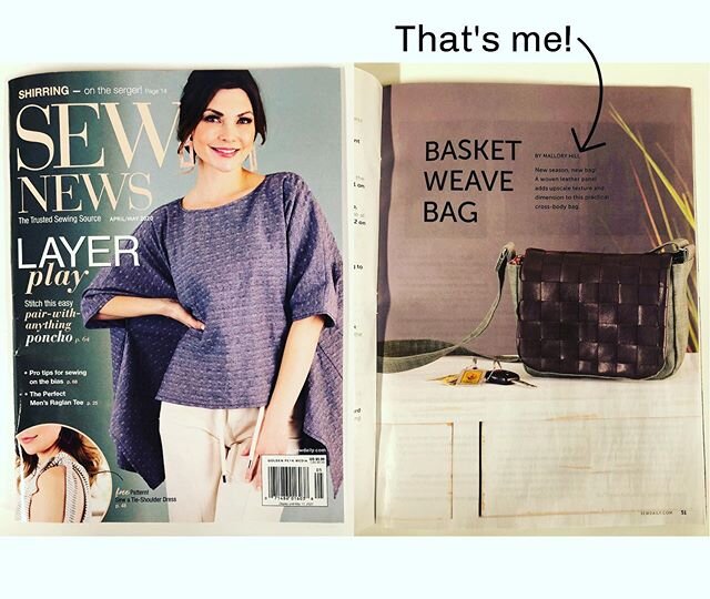 Need some reading while you&rsquo;re stuck at home? I suggest the new issue of @sewnews with a new purse pattern by me! The April/May issue is out now!