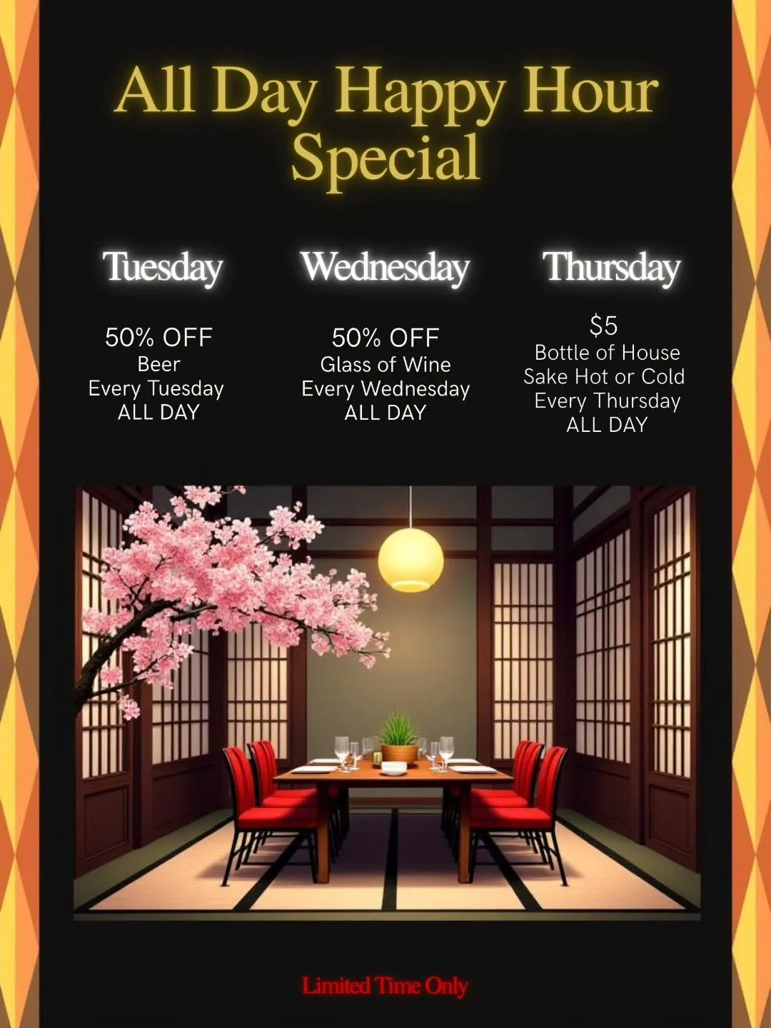 🍹 Happy Hour Extended!
Drinks only. More hours, more cheers. 🥂

Limited time only 🍣

#planodowntown #plano #dallas #japaneserestaurants #unisushi #foodie #texas #sushi #sake #bestofplano2025