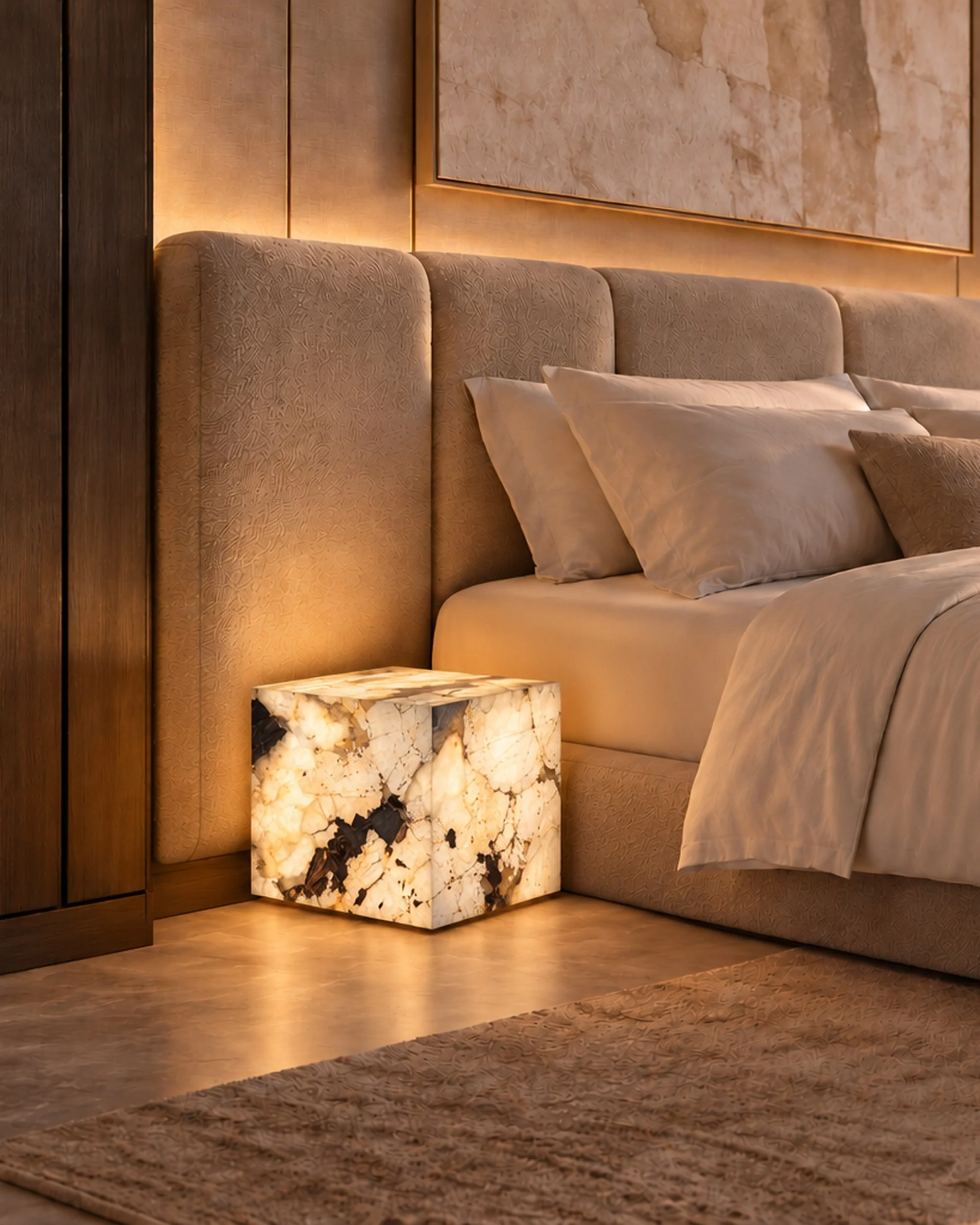 Backlit Patagonia Night Table