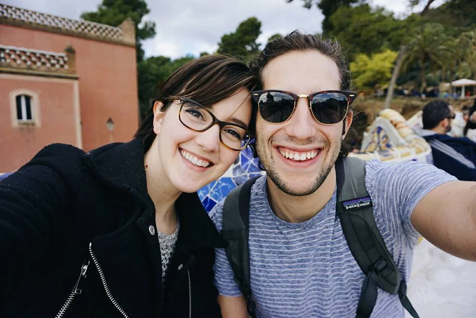 Two happy (and cool) cats at Park Guell, during our trip to Barcelona in February.