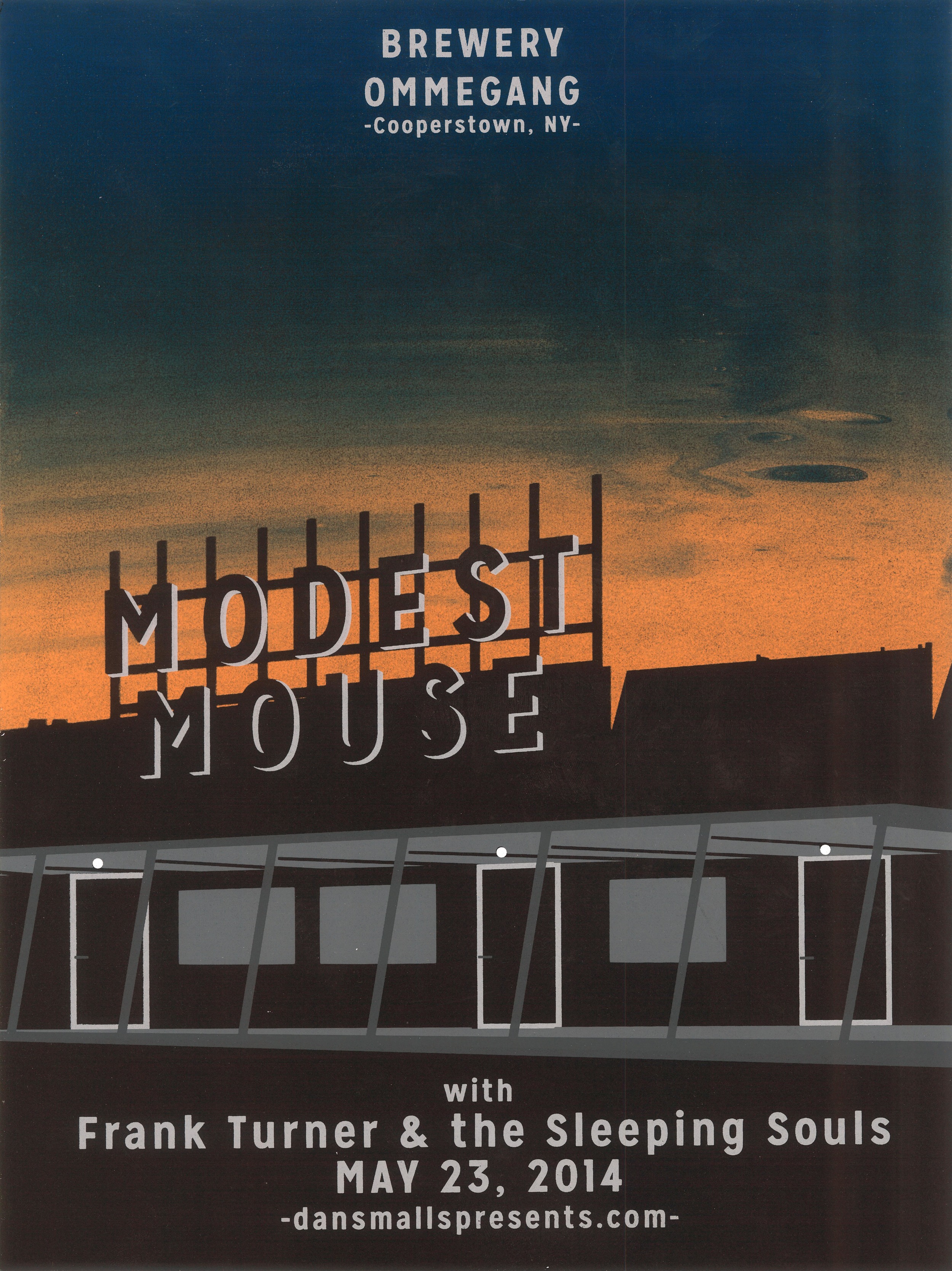 Modest Mouse 5c. Screen Print Designed & Printed by Kaleb Hunkele