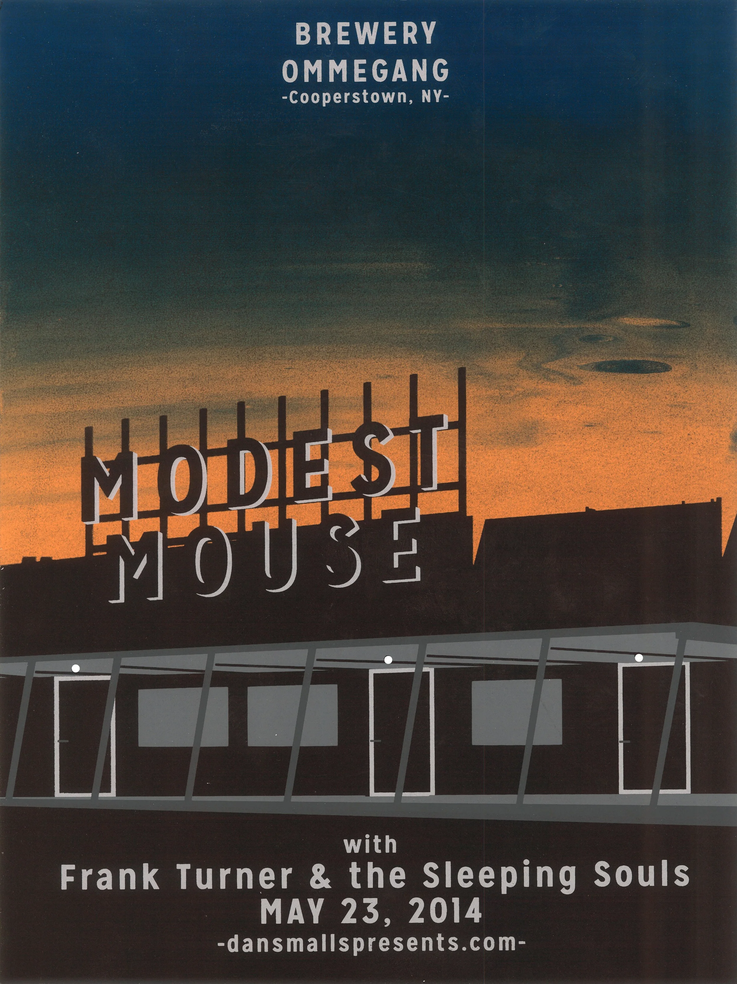 Modest Mouse 5c. Screen Print Designed & Printed by Kaleb Hunkele