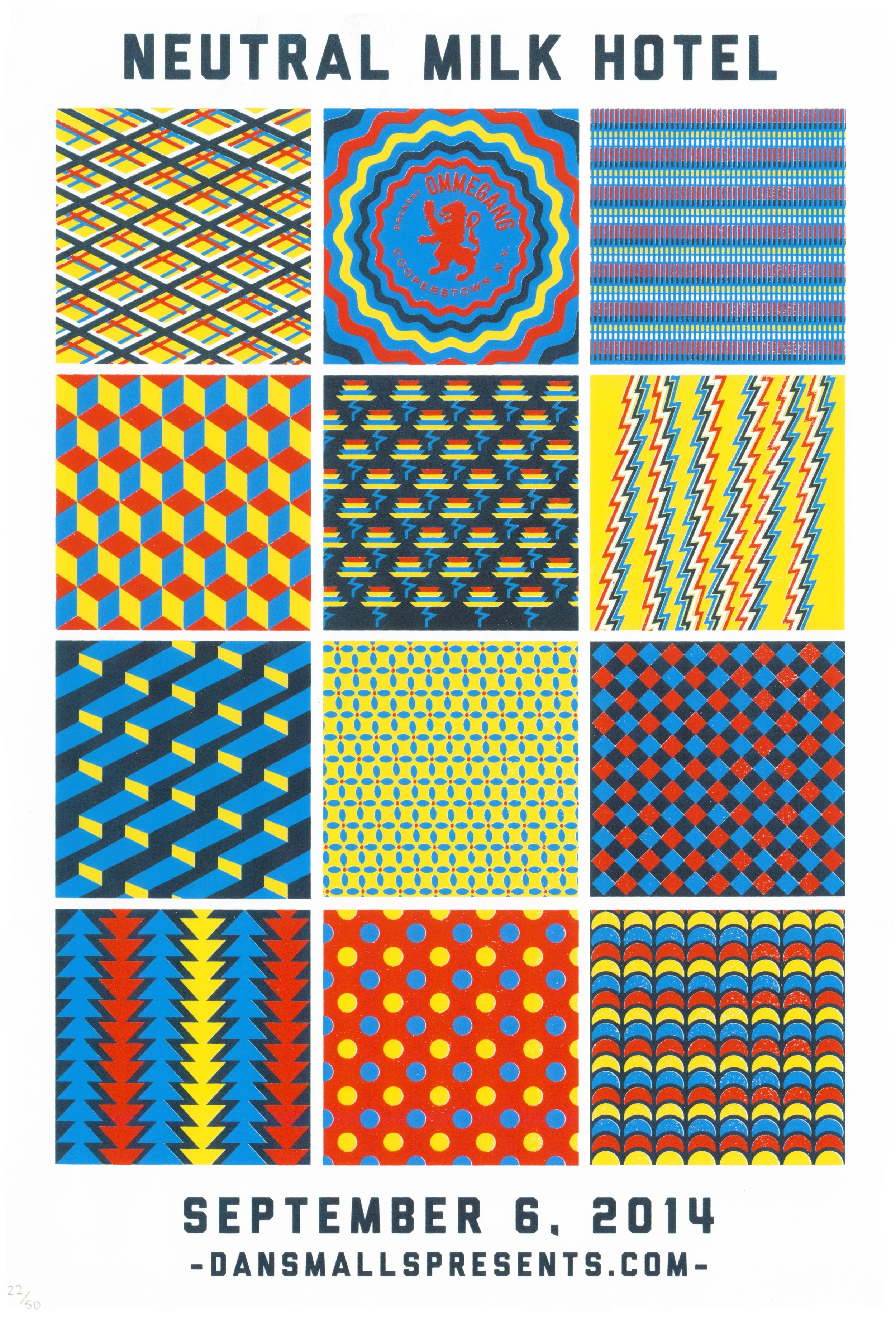 Neutral Milk Hotel 4c. Screen Print Designed & Printed by Kaleb Hunkele