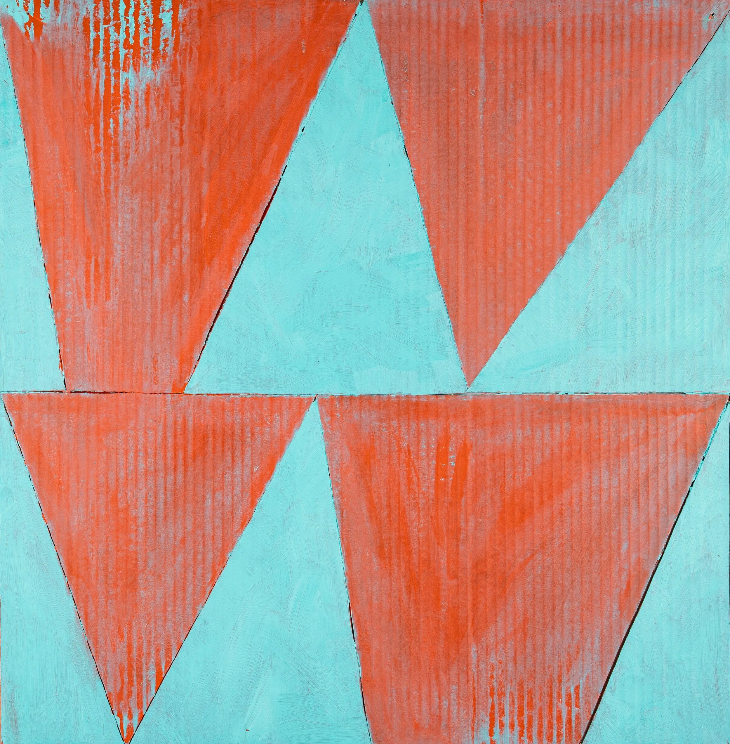 Gayle Stockley,”four square grid”,2024,oil &acrylic on cardboard,60cm sq.jpg