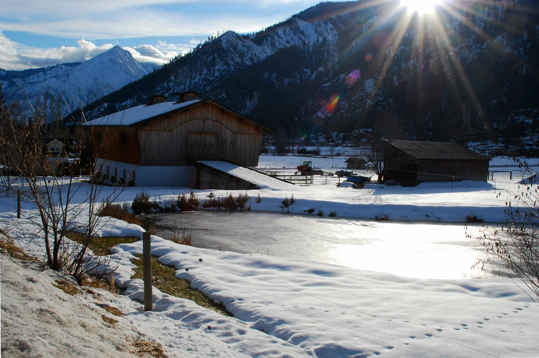 Frozen Pond, Leavenworth, Washington