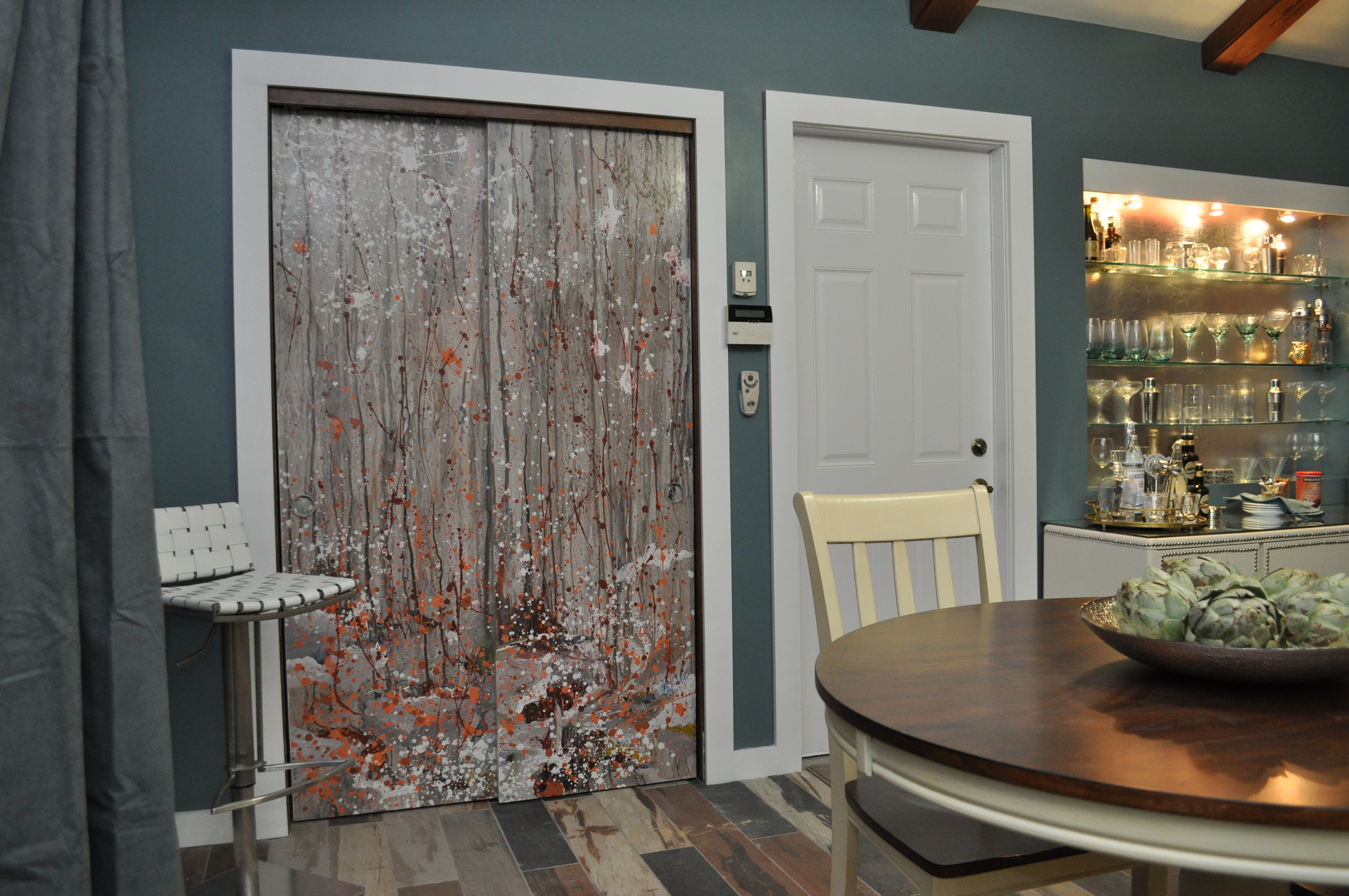 Doors are completed and hung in time for the big reveal.