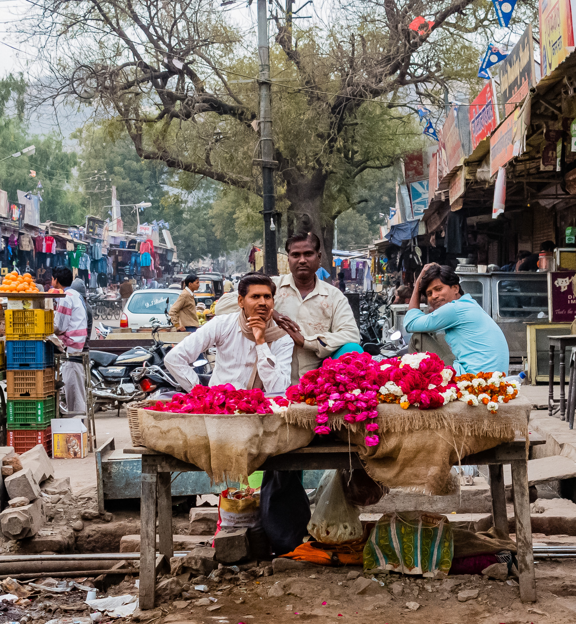 Flower Sellers, Bundi Market