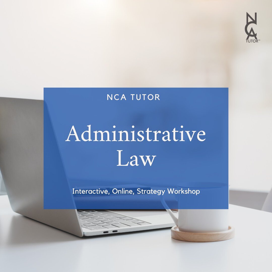 Today is the last day we are offering our early bird discount price for our administrative law course. To register and take advantage of our discounted prices register today. Do not miss out! Email info@nca-tutor.com to get registered!

⭐ 2-Day Sub