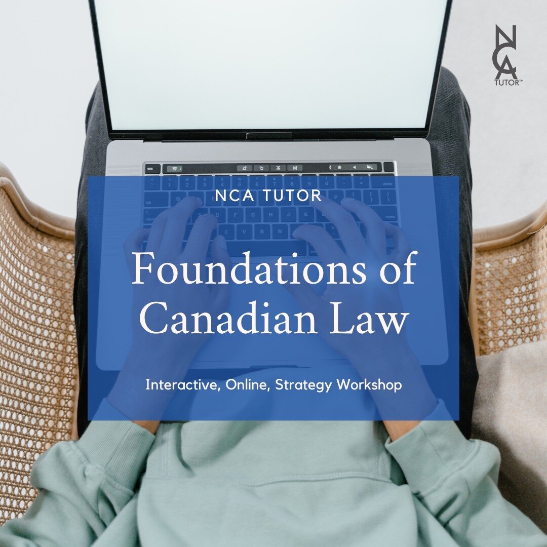 We only have a few early bird spots remaining. To take advantage of our early bird discounted prices register for our foundations of Canadian law course as soon as possible. Do not miss out! To register, please email info@nca-tutor.com.

#Foundatio