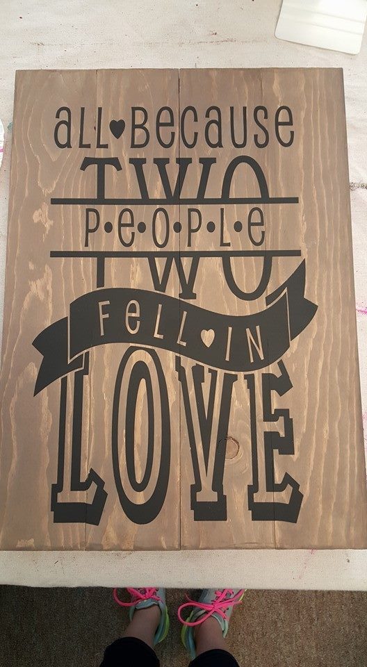 All because two people