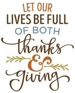 Thanks and Giving