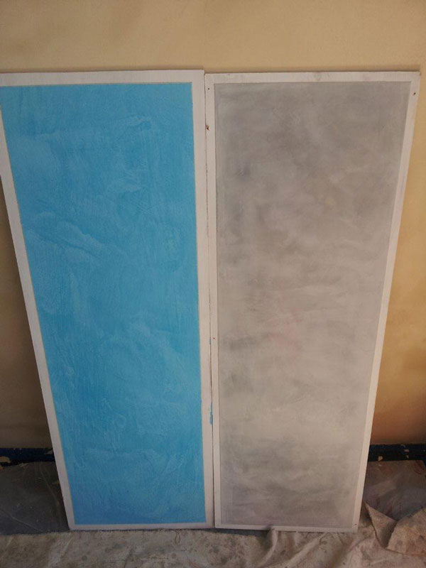 Polished plaster samples