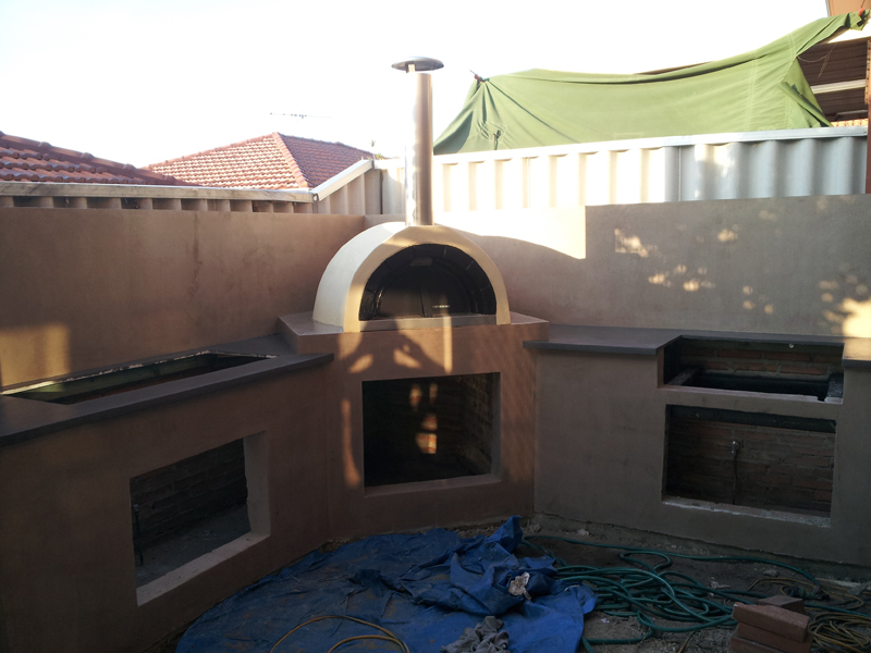 Venetian plaster BBQ