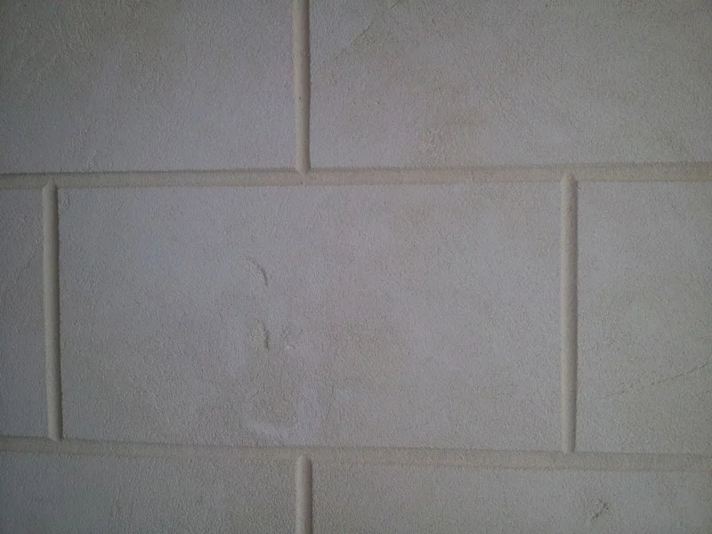 Hand finished mock limestone blocks