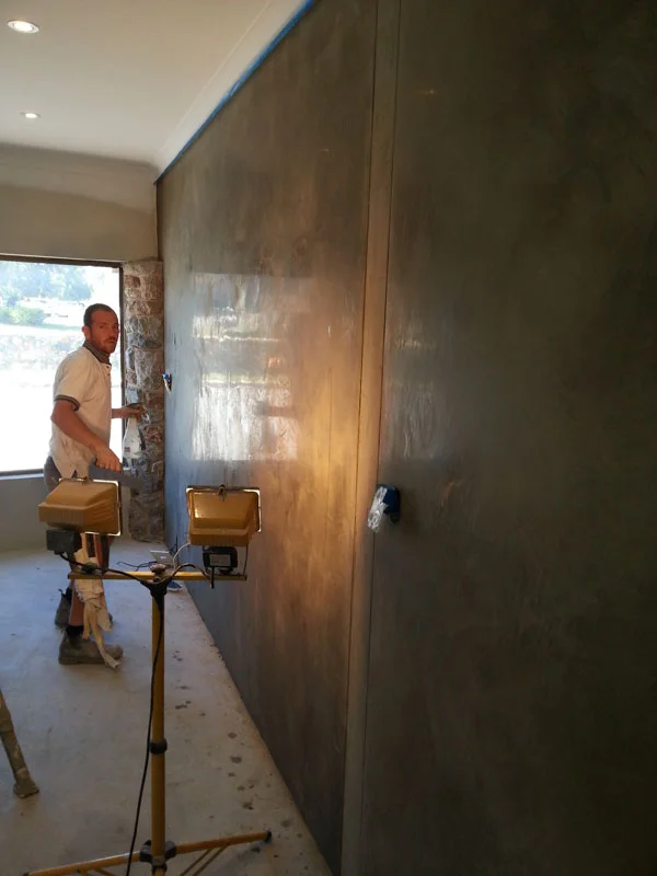 Venetian plaster wall