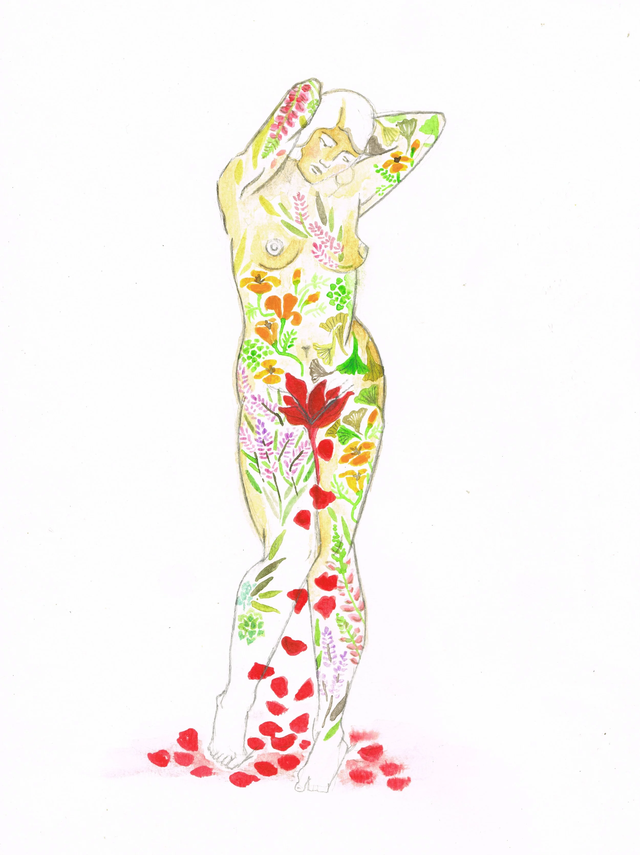 Pain and Beauty_Watercolor_8x10 .jpeg