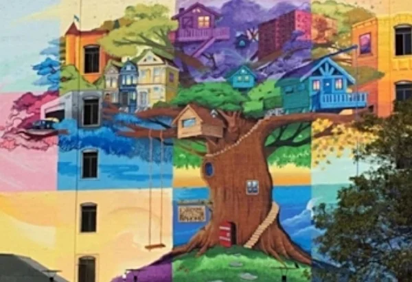 Mural found in the tenderloin district of San Francisco. Do you know this artist? 