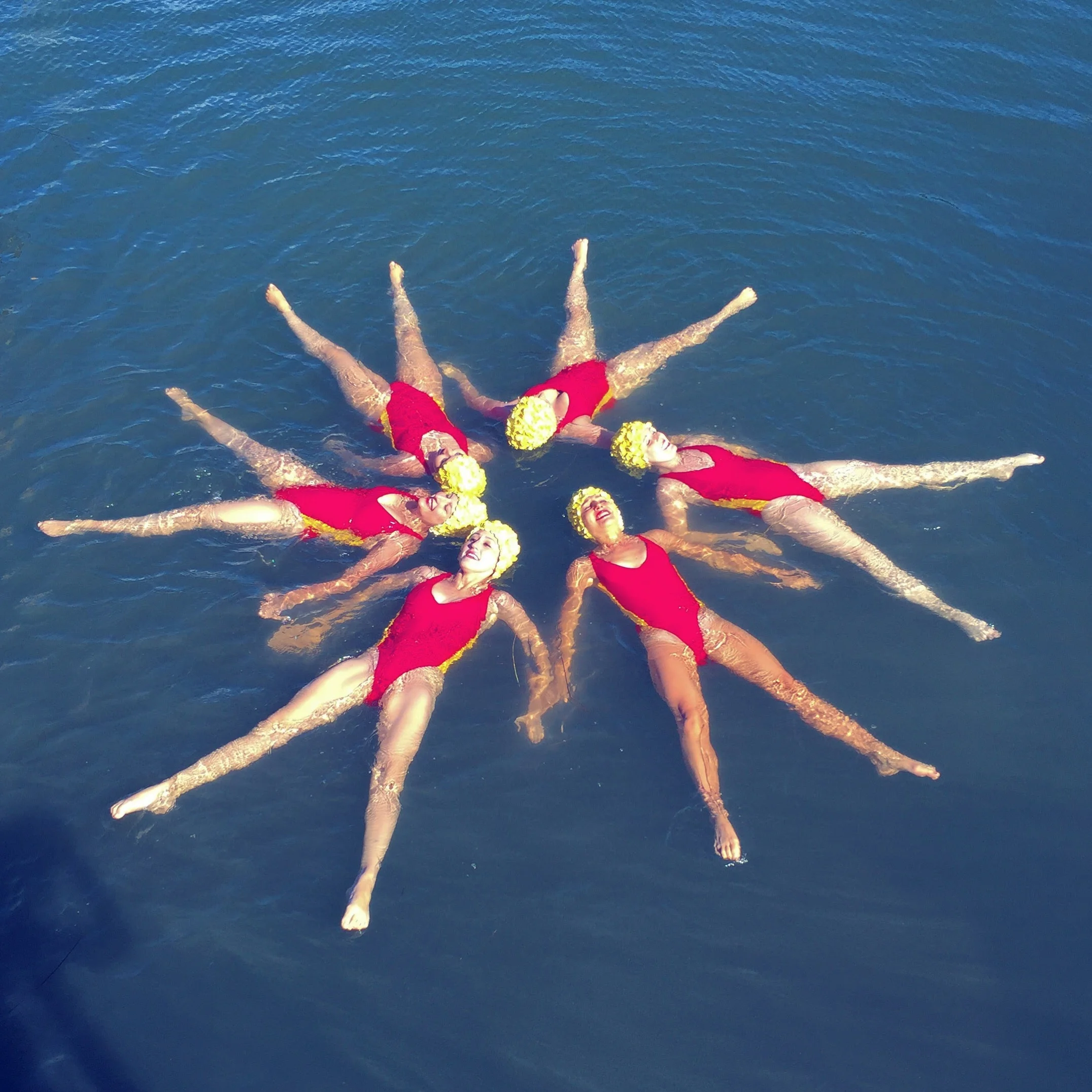 The water was so chilly we turned into a snowflake.