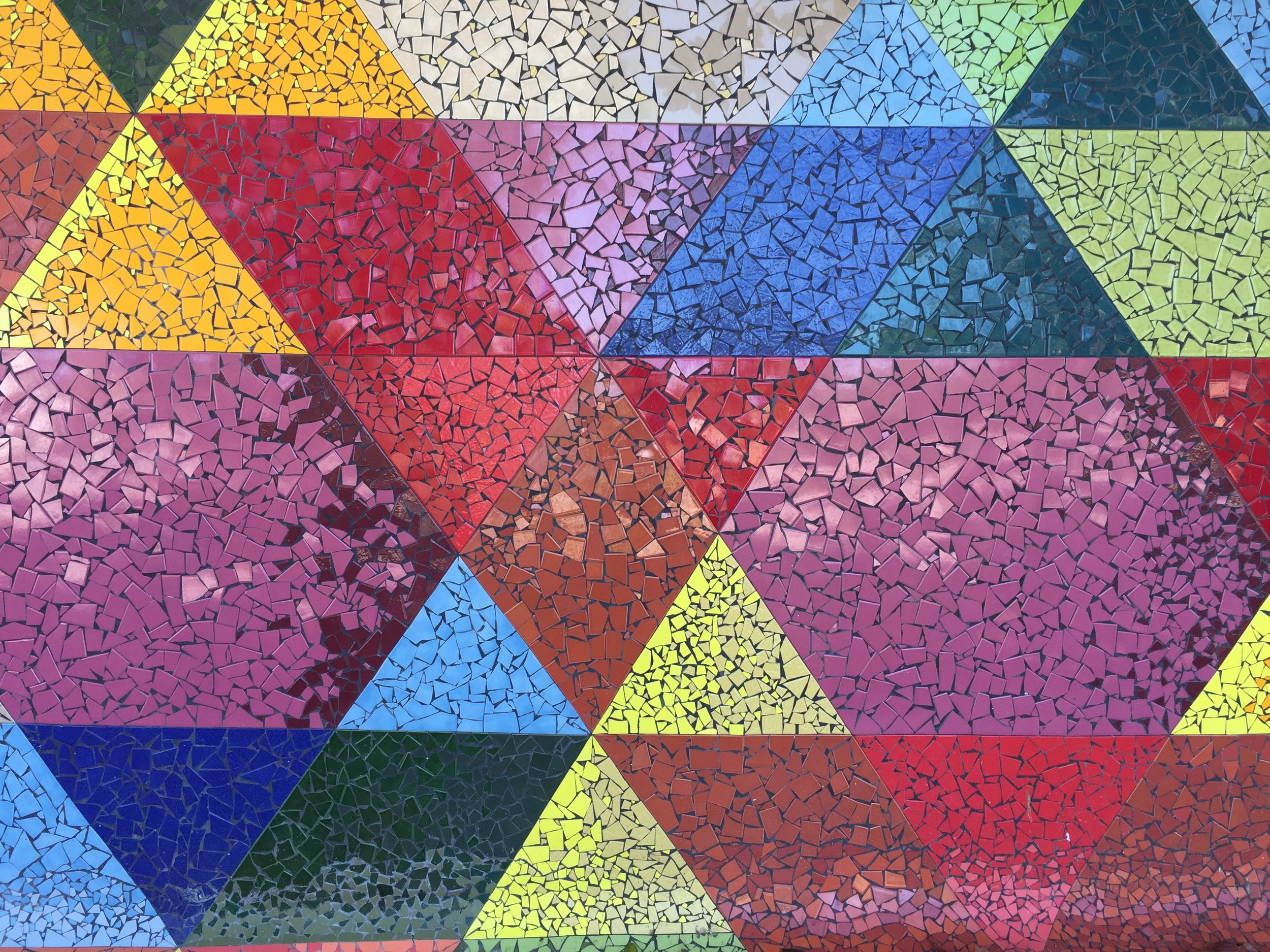 The floor along the memorial was so bright and colourful, I couldn’t help but take a picture. 