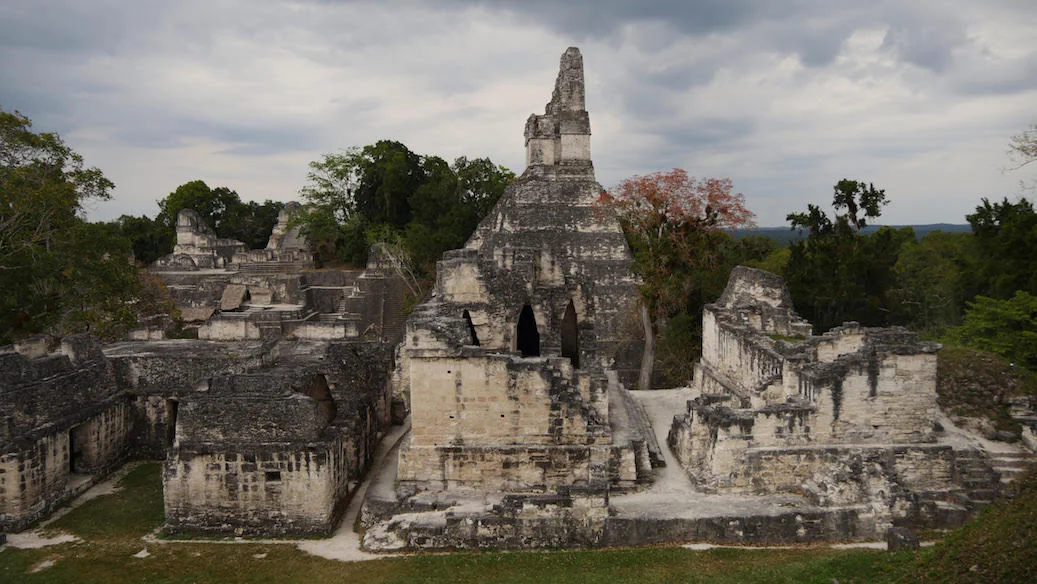 Ancient Mayan Ruins in Tikal, Guatemala