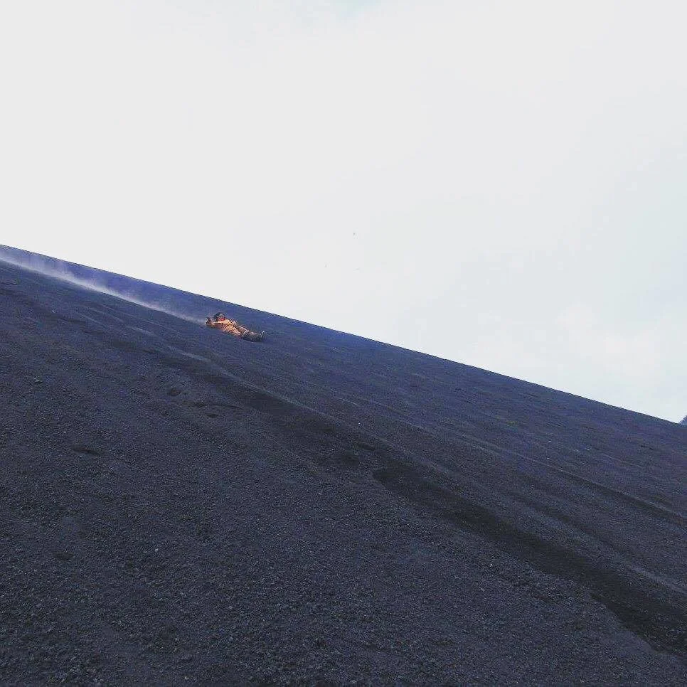 Volcano boarding!!