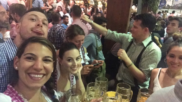 New friends at Oktoberfest!
