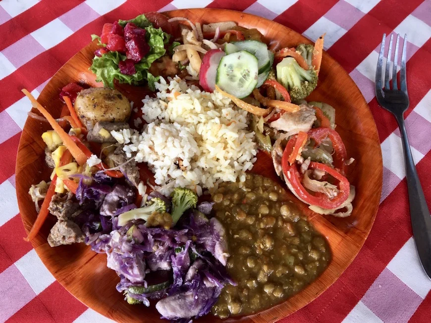 The most amazing lunch! Part of the day tour I took to Guatapé.