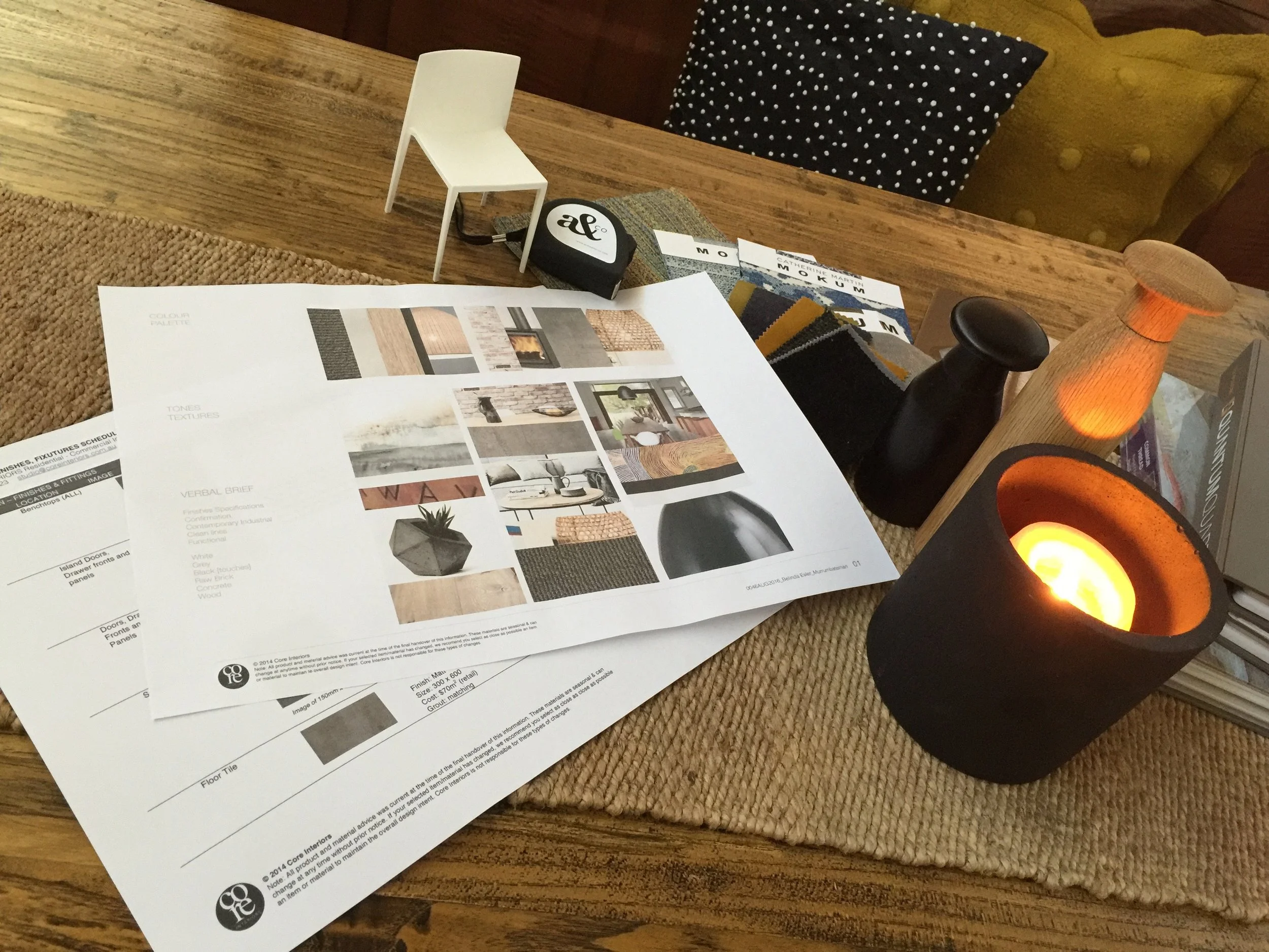 Concept boards assist visually in establishing your aesthetic design direction and product requirements.