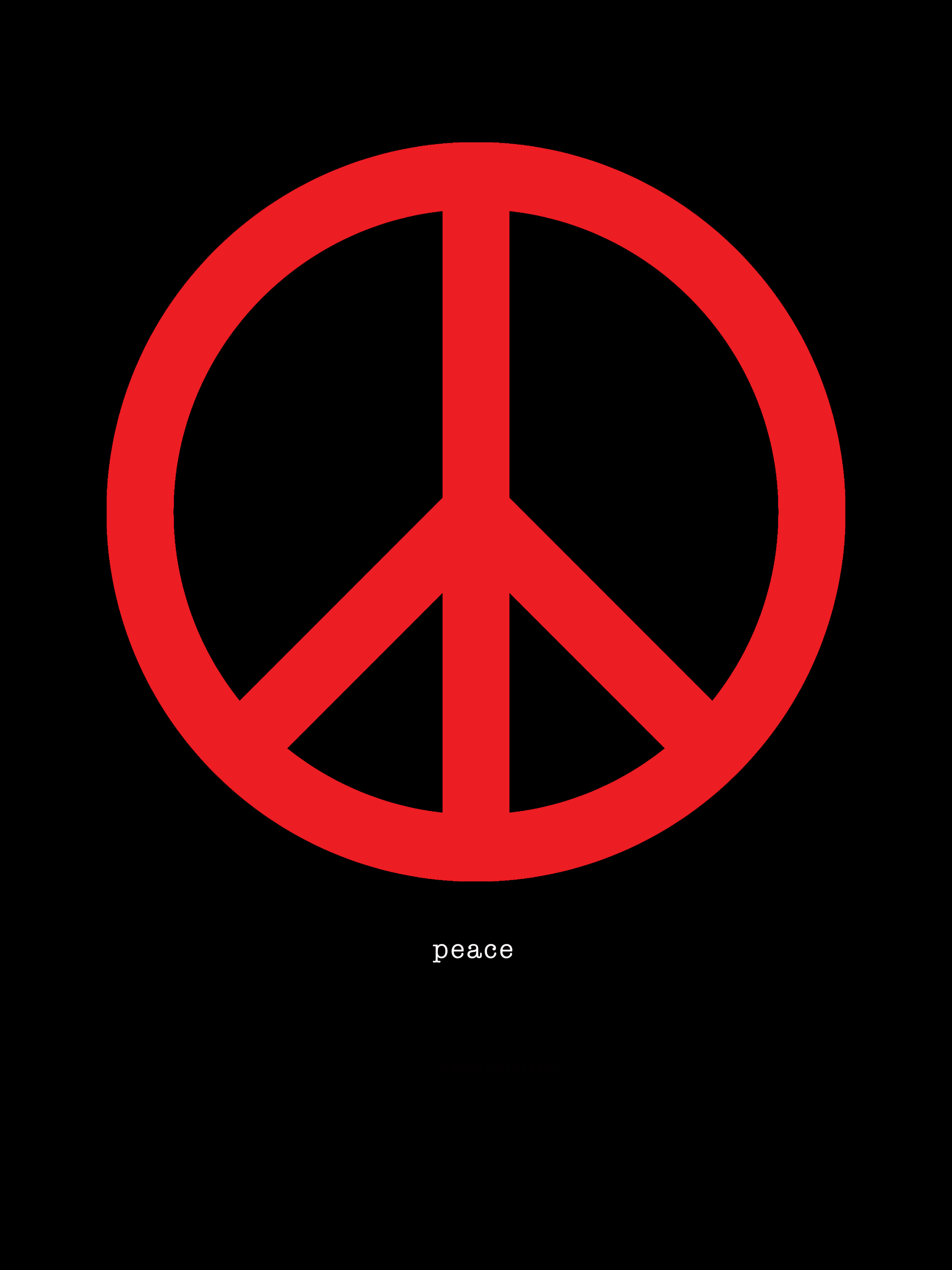 Peace is war poster- during day.png