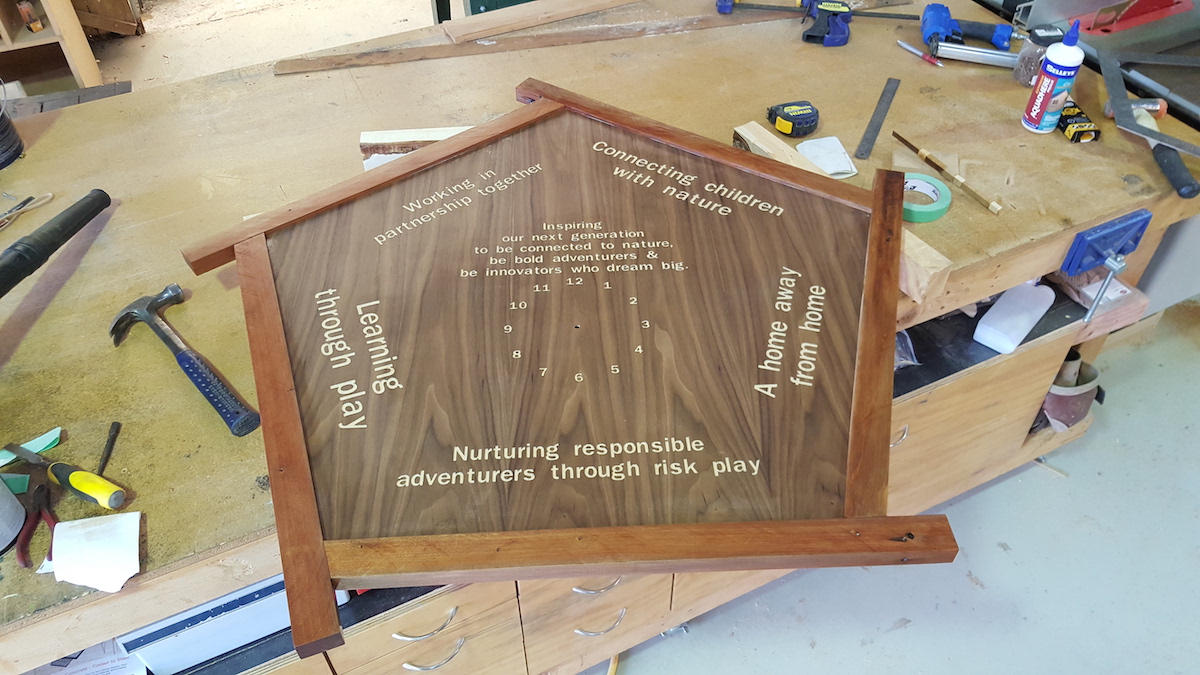 Plywood insert cut and engraved with Cutshop’s CNC machine