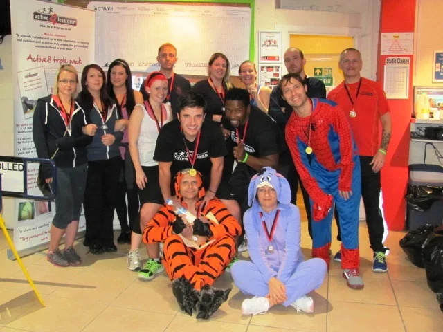 Tigger and his wife Eeyore take a well deserved seat after a grueling challenge