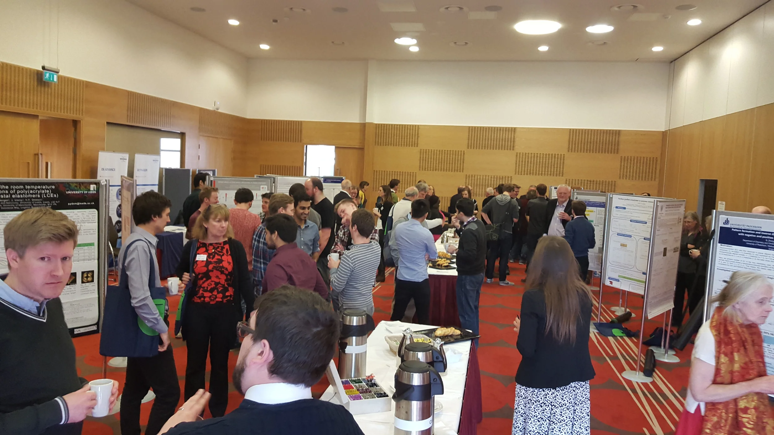 A busy poster session where some of the scientists had a chance to have a chat about the things they’re working on