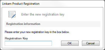 LINK Registration screen 