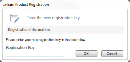 LINK Registration screen