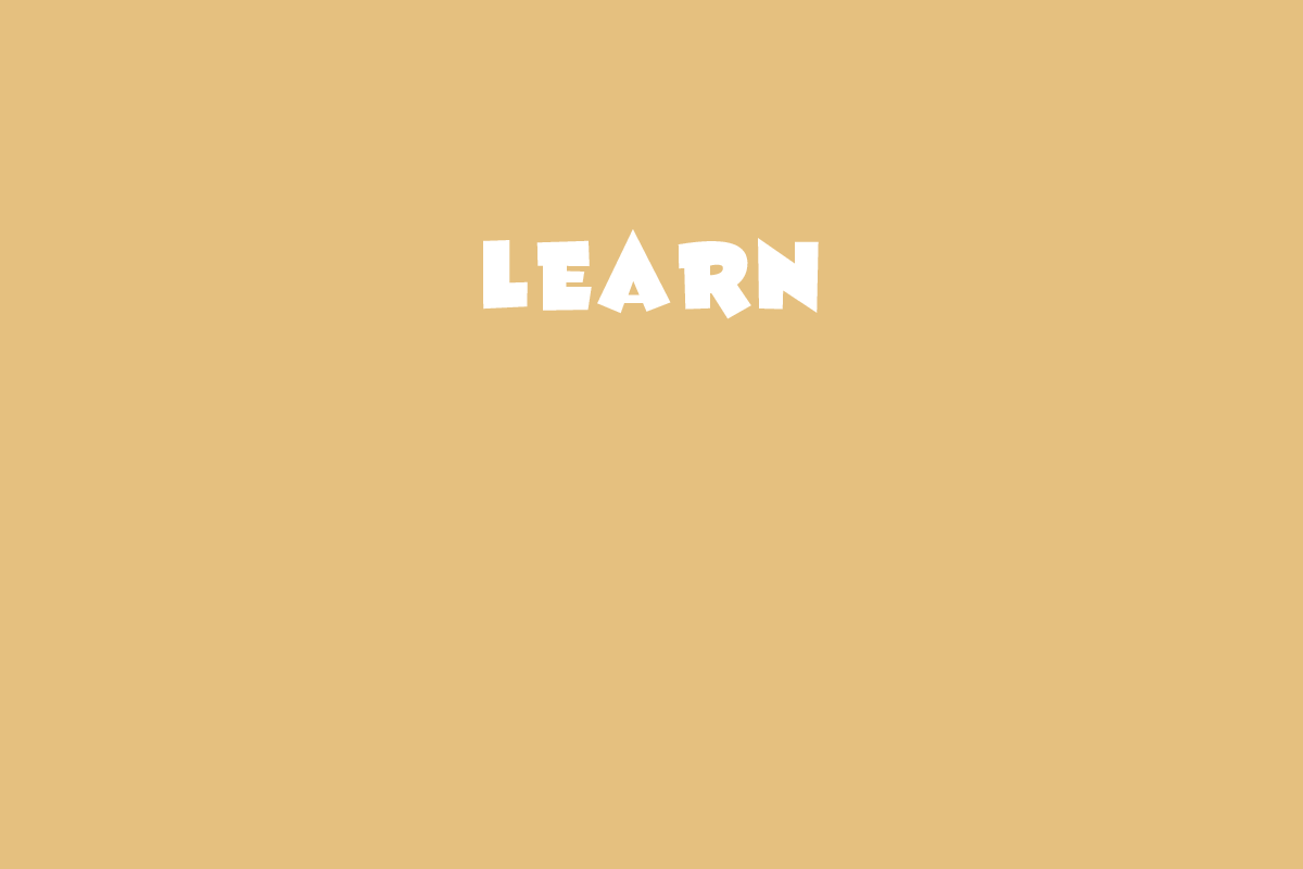 Word Learn with bold text background yellow mustard