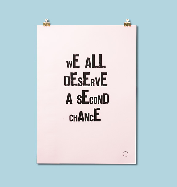 S ECOND CHANCE Limited Edition Print / Handgestempelt 145 EUR