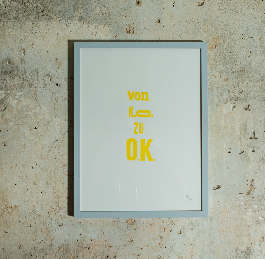 OK Limited Edition Print / Handgestempelt / 30 x 40 65 EUR
