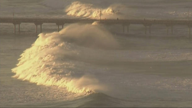 Ocean Beach (OB) Pier Closed due to High Surf Warnings
