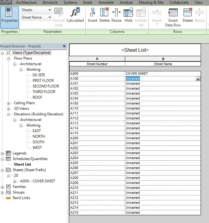 Revit Tip - Creating Multiple Drawing Sheets using the Sheet List Schedule