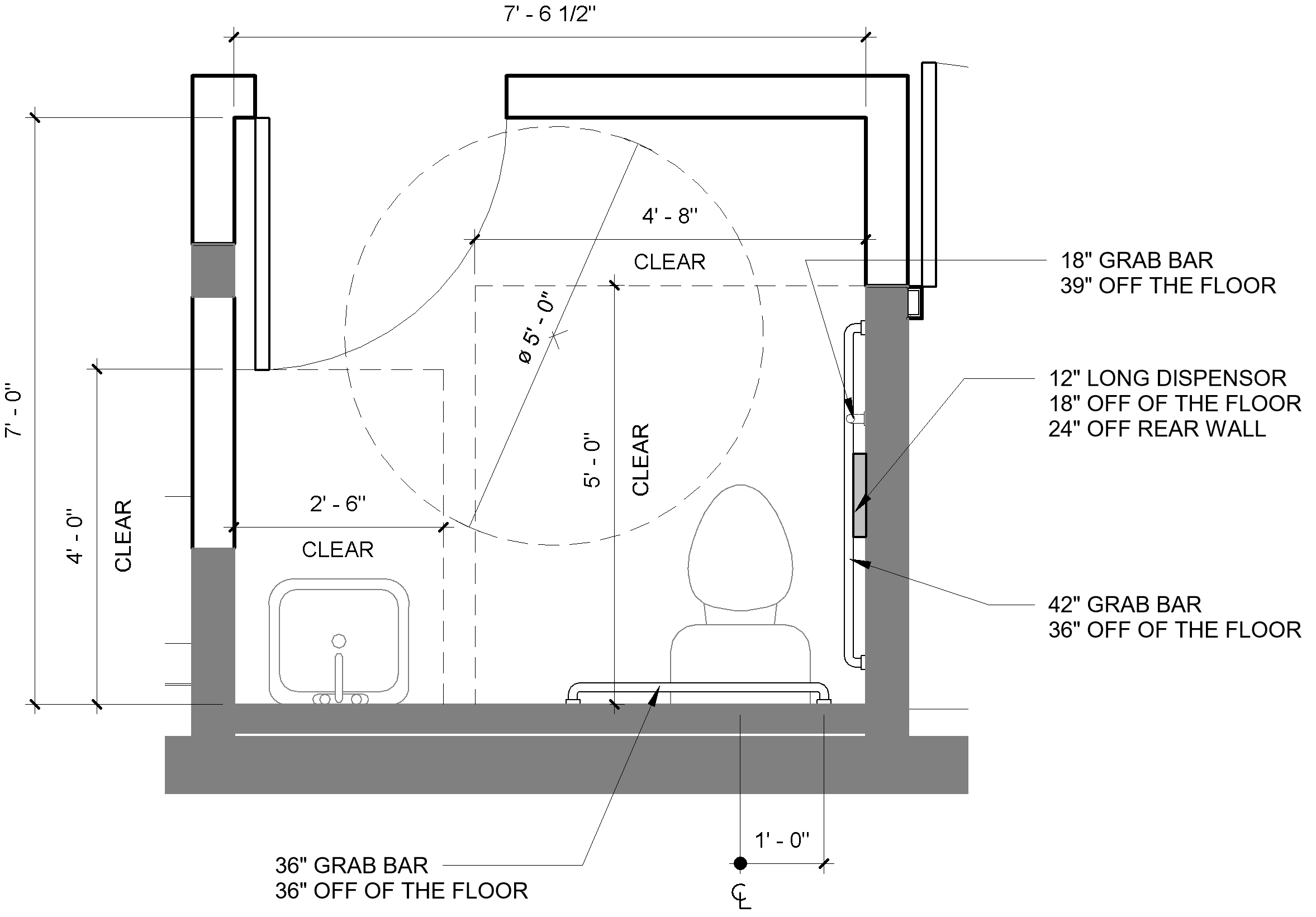 Minimum Size Of Disabled Bathroom - Best Design Idea