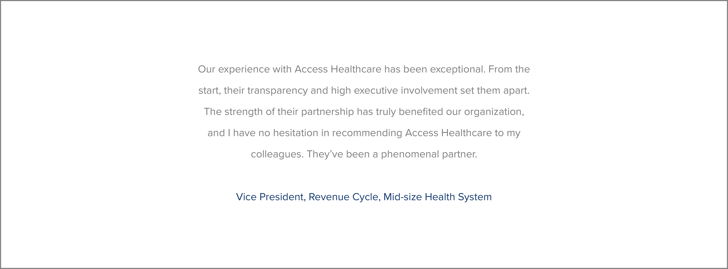 Access Healthcare | Transforming Revenue Cycle Management