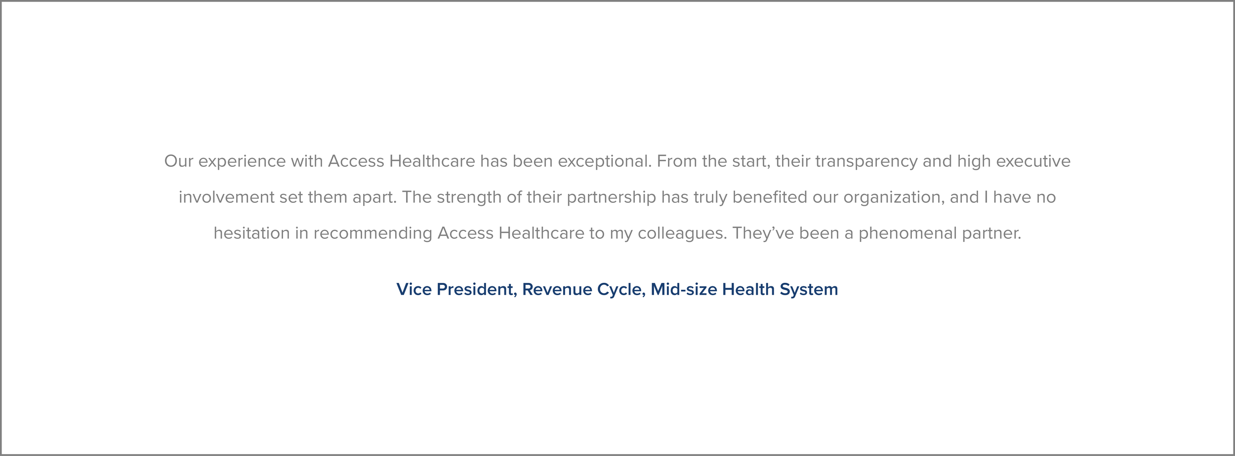 Access Healthcare | Transforming Revenue Cycle Management